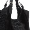 GEANȚĂ DIN PIELE shopper bag Vera Pelle negru 9551